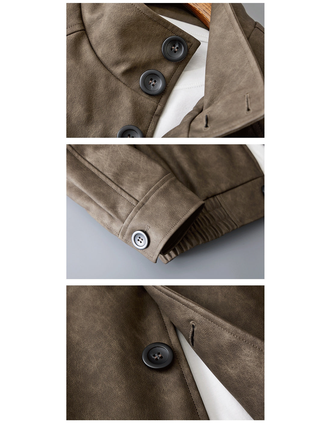 Casual Korean Retro Two-tone Men's Coat