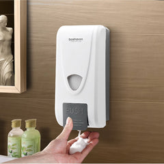 Wall-mounted hand press foam soap dispenser