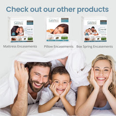 100% Waterproof Queen Size Mattress Protector - Fitted with Stretchable Pockets - Machine Washable Cotton Mattress Cover for Bed