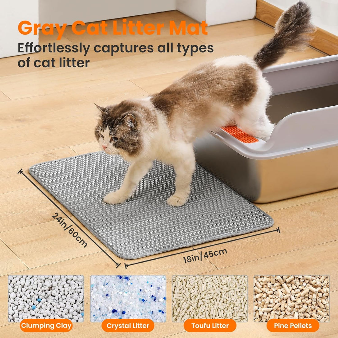 Cat Litter Mat, Kitty Litter Trapping Mat