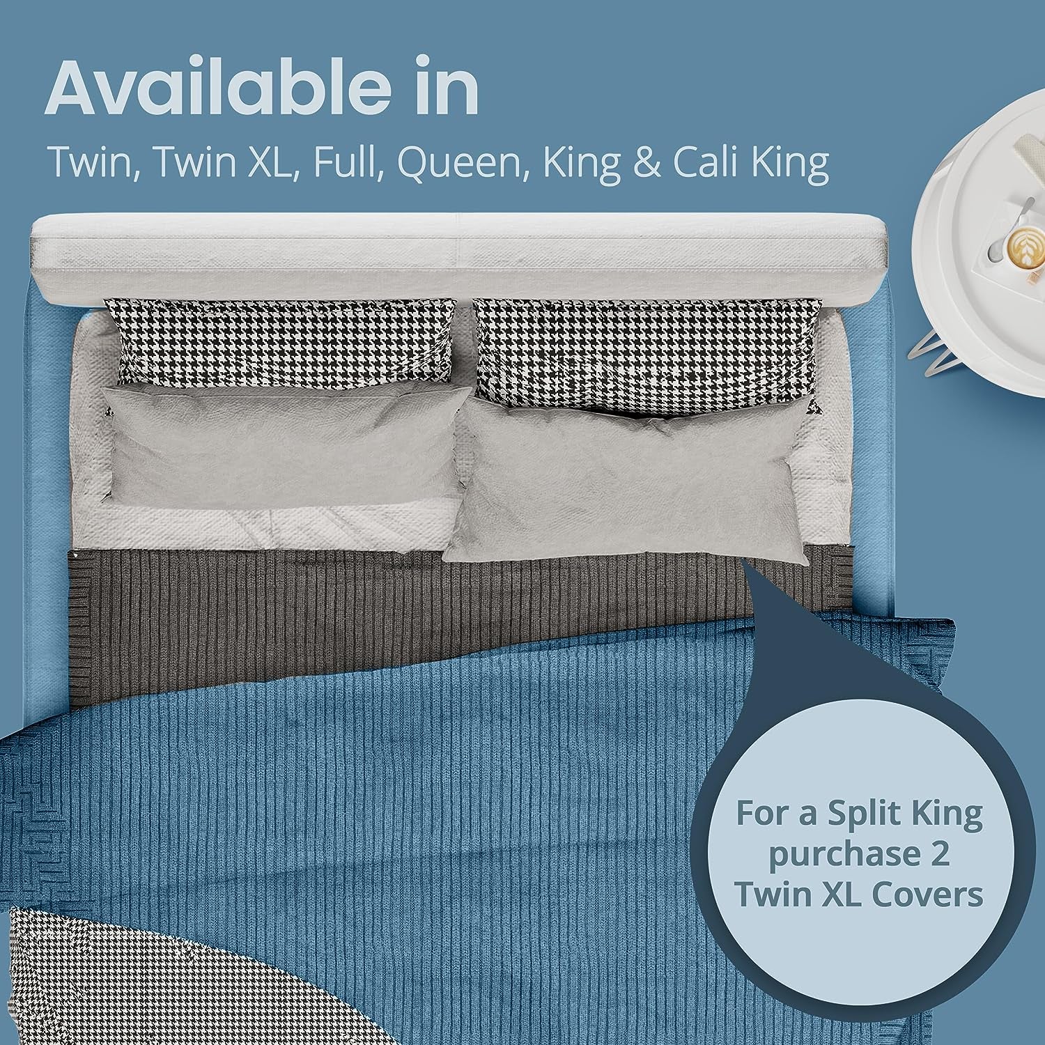 100% Waterproof Queen Size Mattress Protector - Fitted with Stretchable Pockets - Machine Washable Cotton Mattress Cover for Bed