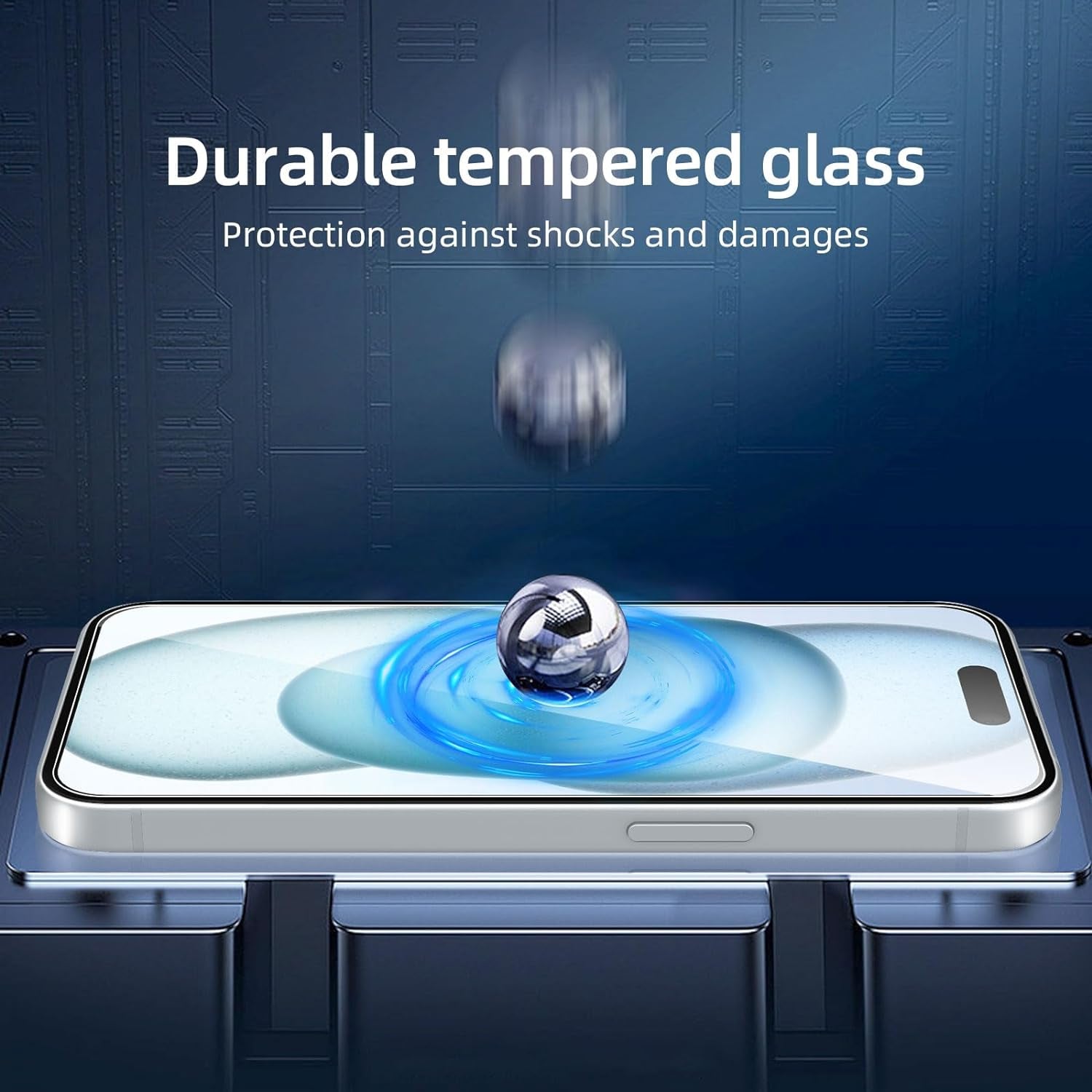 3 Pack Designed for Iphone 15/15 Pro (6.1 Inch) Screen Protector Tempered Glass,Case Friendly Ultra Resistant